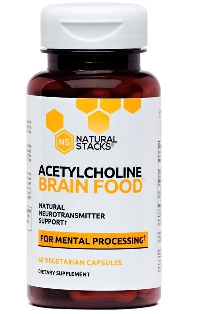 Natural Stacks - Acetylcholine Brain Food - Nootropics - 60 Caps - Nootropics Kopen.