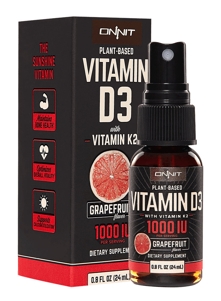 Onnit Vitamine D3 1.000 IE / 25 µg met Vitamine K2 Spray - Grapefruit - Nootropics Kopen.